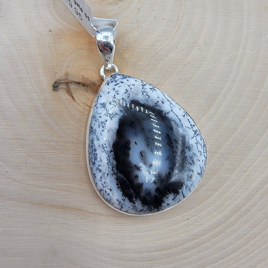 Dendritic Agate Sterling Pendant