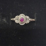 Sterling Silver Garnet Ring