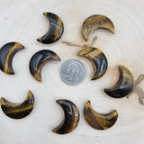 Gemstone Crescent Moon Carving - 1.5 Inch