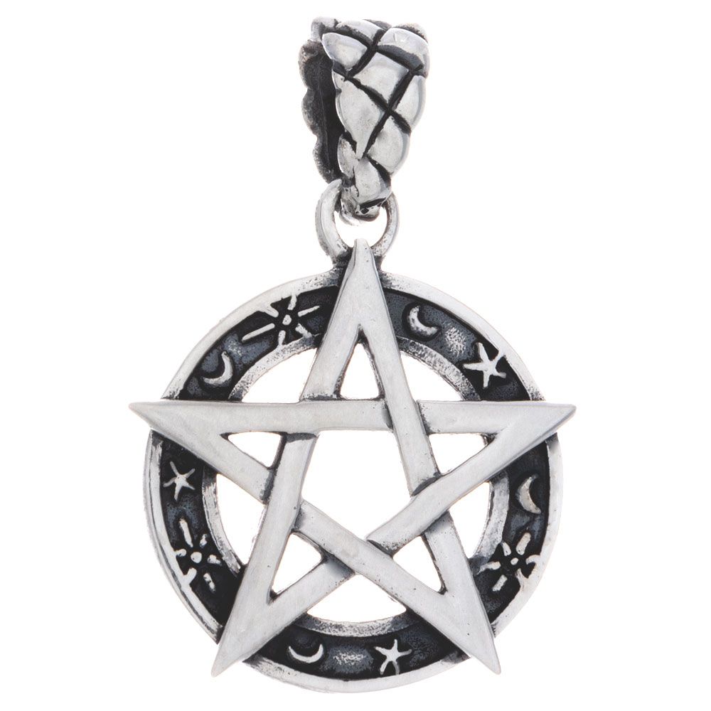 Sterling Silver Celestial Pentacle - Pendant