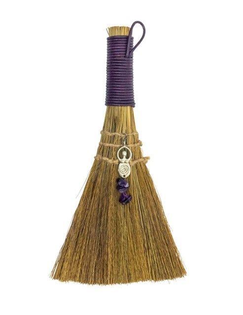 Witches Broom w/Purple Goddess