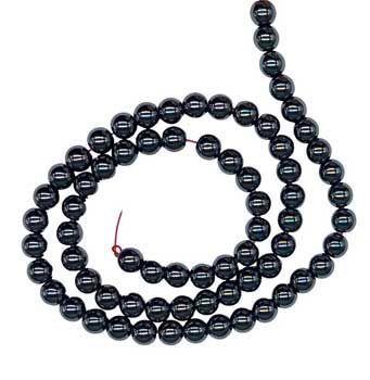 6mm Hematite Beads 6pk