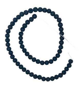 6mm Lava Beads 6pk