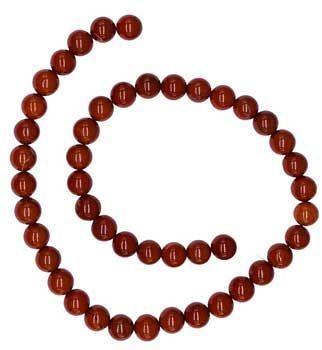 8mm Red Jasper Beads 6pk
