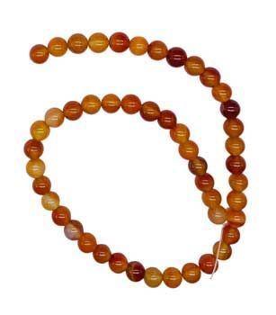 8mm Carnelian Beads 6pk