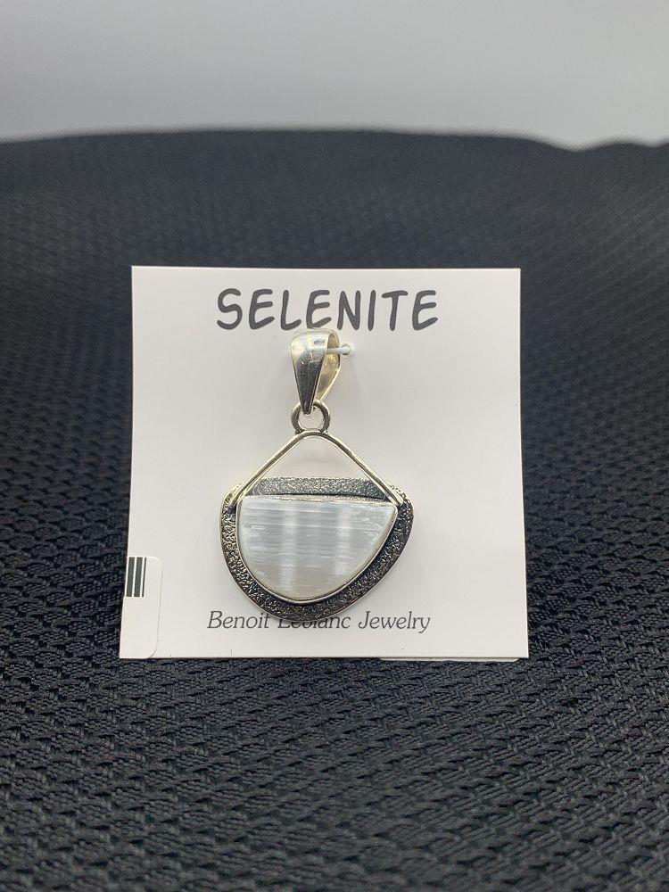 Sterling Silver Selenite - Pendant