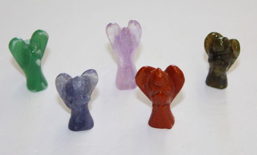 Gemstone Angel - Assorted Carving (1.5")