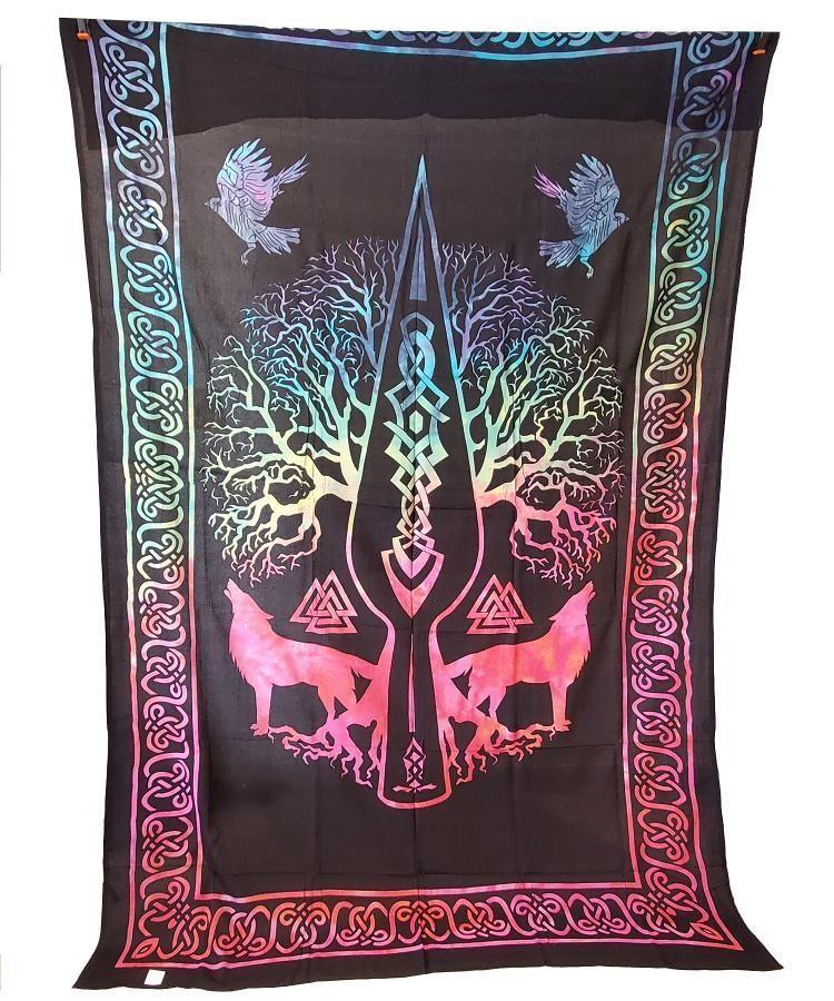 Celtic Athame Wolf Tapestry