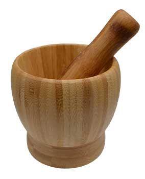 Wooden Mortar & Pestle