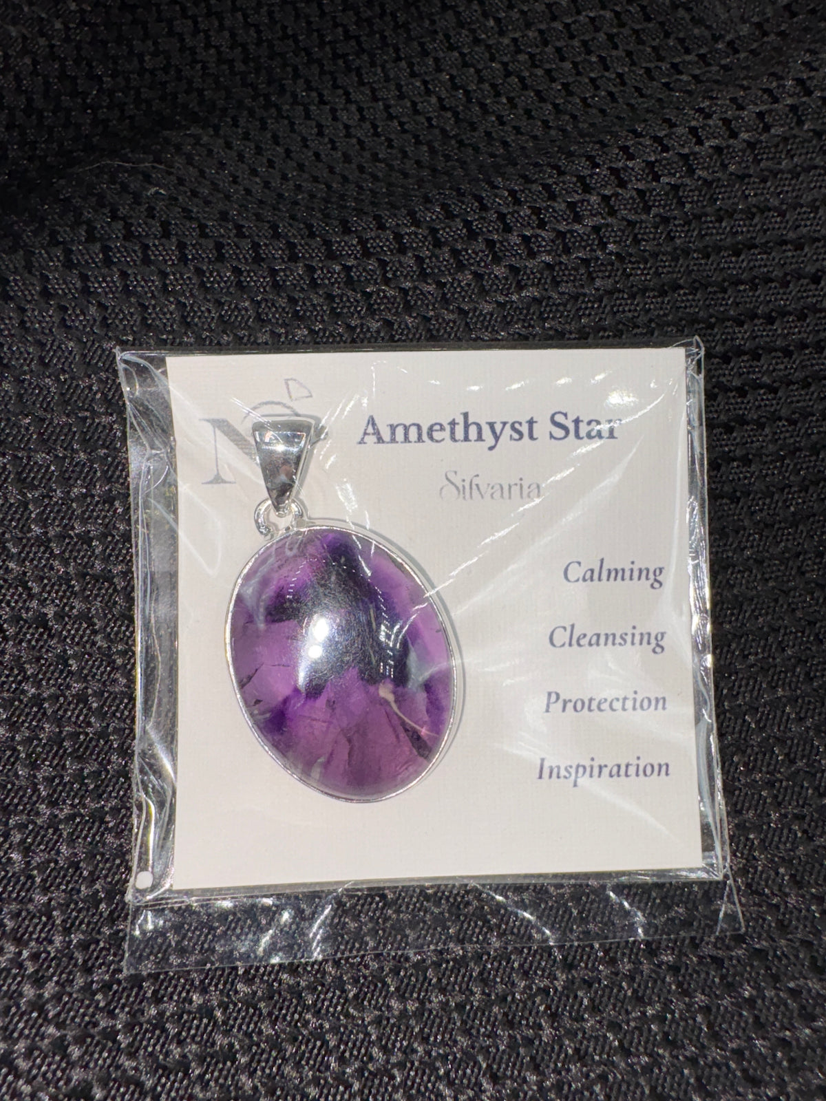 Sterling Silver Star Amethyst - Pendant
