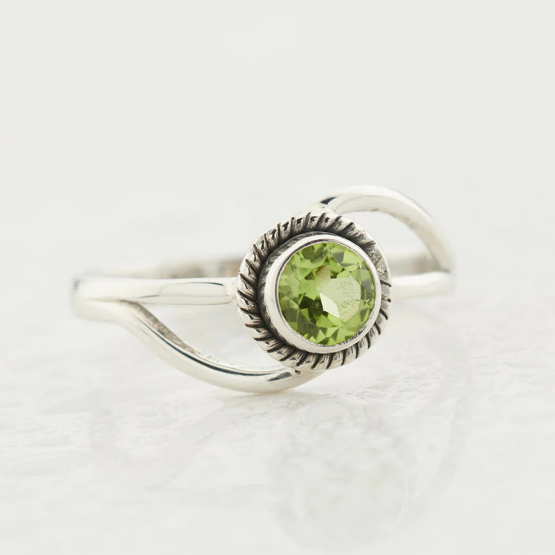 Sterling Silver Infinity Ring - Assorted Size & Gemstone