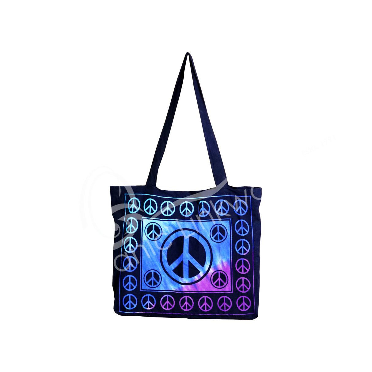 Tie Dye Peace Sign - Tote Bag