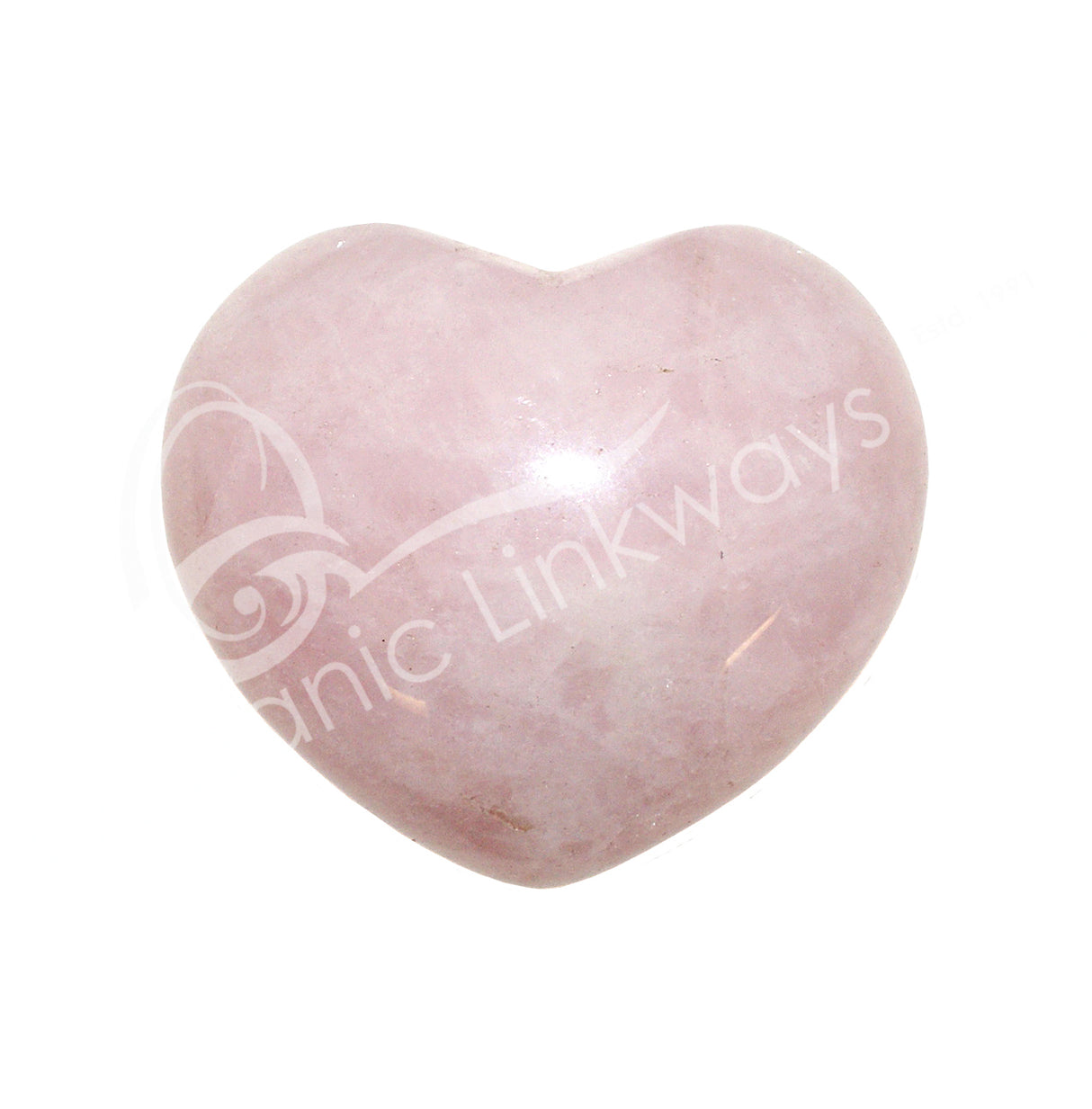Rose Quartz Heart (1.5" x 1.75")