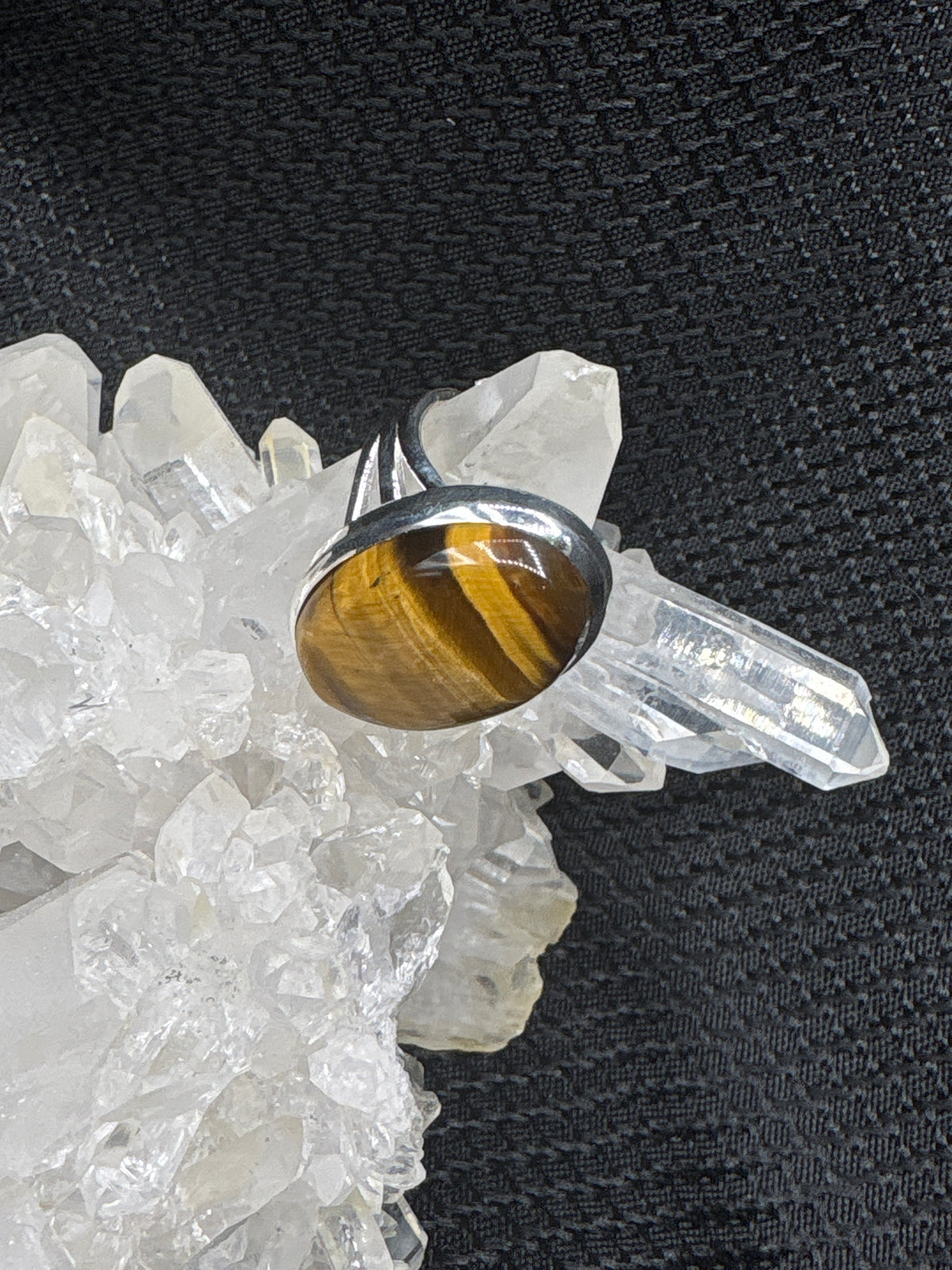 Sterling Silver Tiger's Eye Ring - Assorted Size