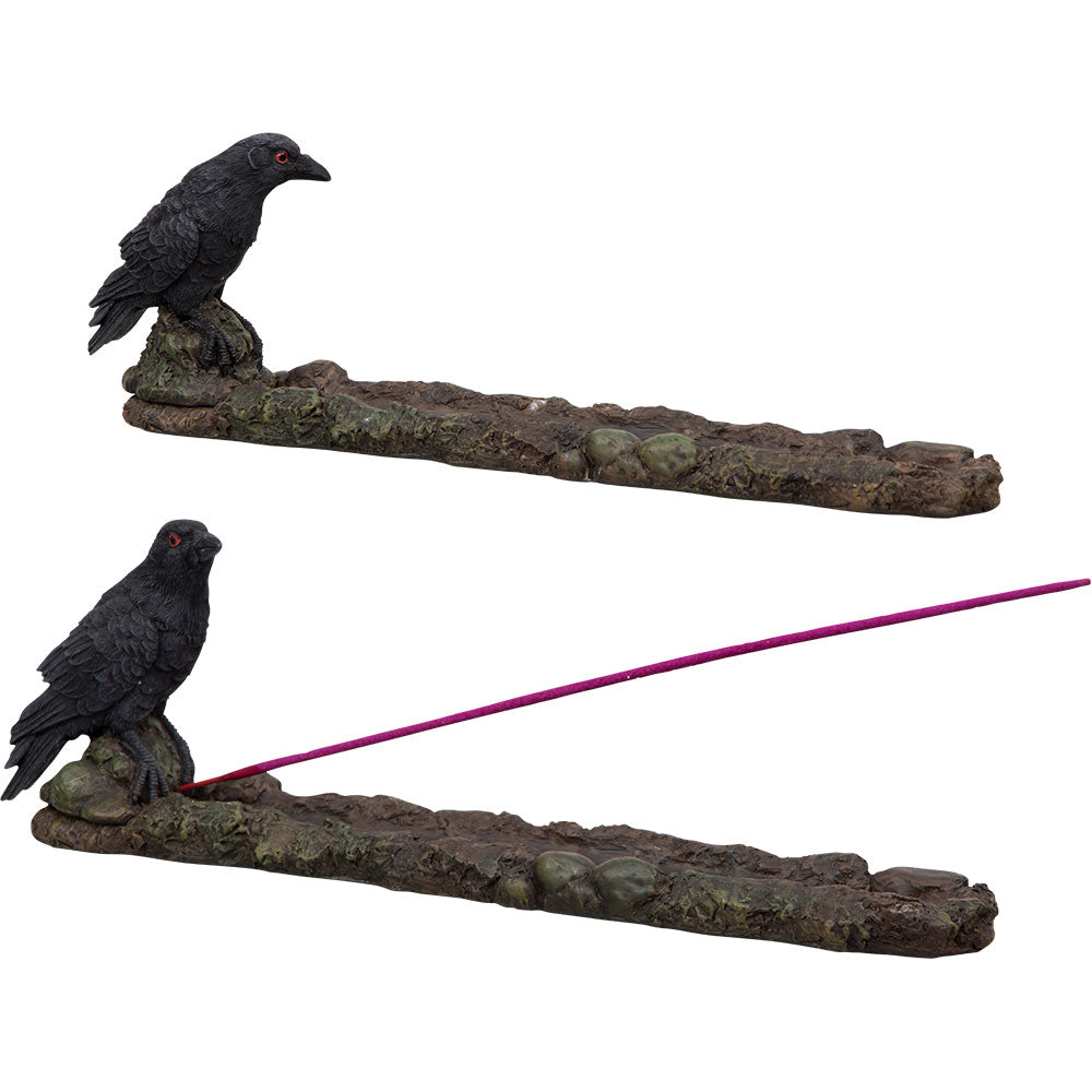 Raven Incense Burner 10"L