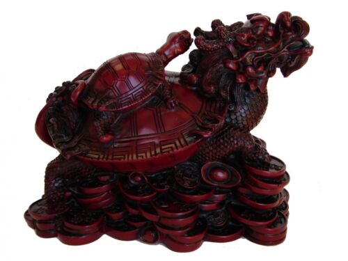 Dragon Turtle Rosewood Statue