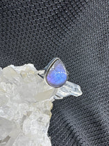 Sterling Silver Purple Fire Labradorite Ring - Assorted Size