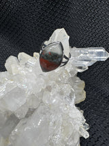 Sterling Silver Bloodstone Ring - Assorted Size