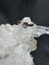 Gold Alloy Amethyst Ring - Assorted Size