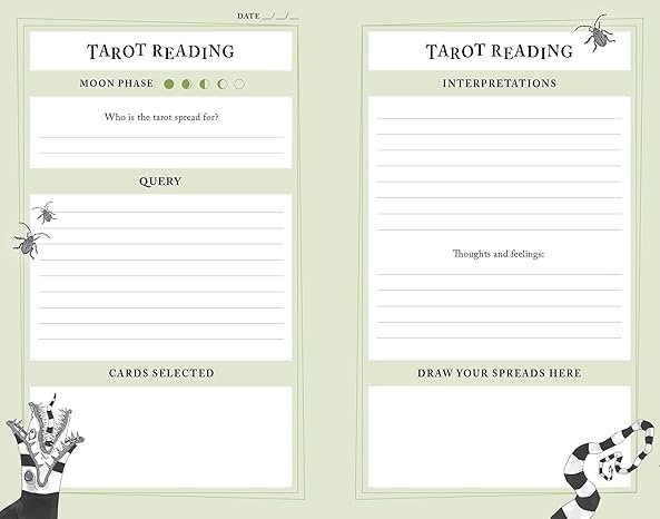 Beetlejuice Tarot Journal