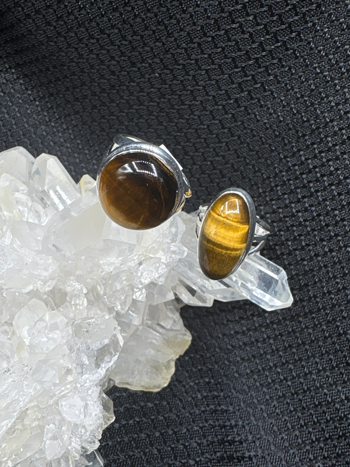 Sterling Silver Tiger's Eye Ring - Assorted Size