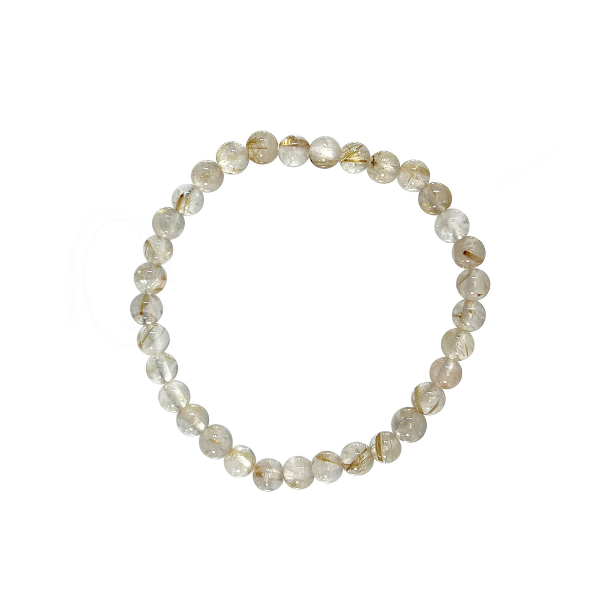 Rutilated Quartz Bracelet (6mm)