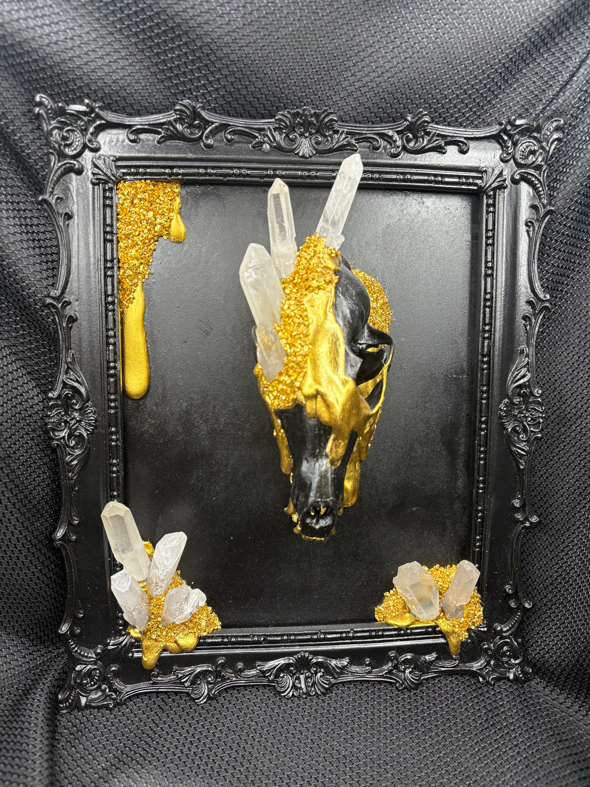 Gilded Remains - Fox Skull Oddity