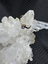 Gold Alloy Amethyst Ring - Assorted Size