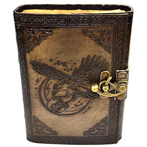 Raven & Skull Aged Leather Journal