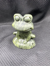 Frog Carving (3"H) - Assorted Gemstone