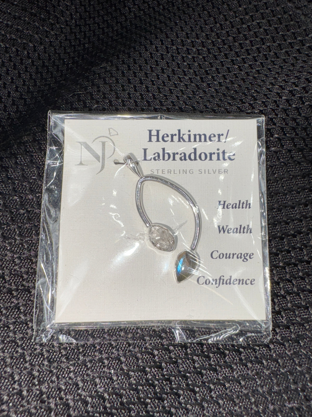 Sterling Silver Labradorite & Herkimer - Pendant