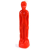 Red Male Candle 8"