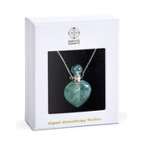 Aromatherapy Bottle Necklace - Assorted Gemstone