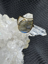 Gold Alloy Labradorite Ring - Assorted Size
