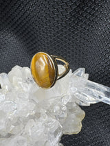 Gold Alloy Tiger's Eye Ring - Assorted Size