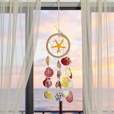 Sea Shell Starfish Windchime 13"L