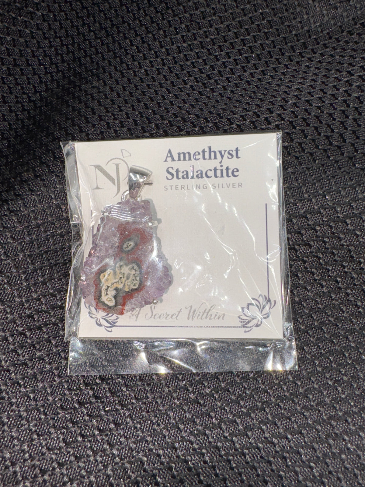 Sterling Silver Amethyst Stalactite - Pendant