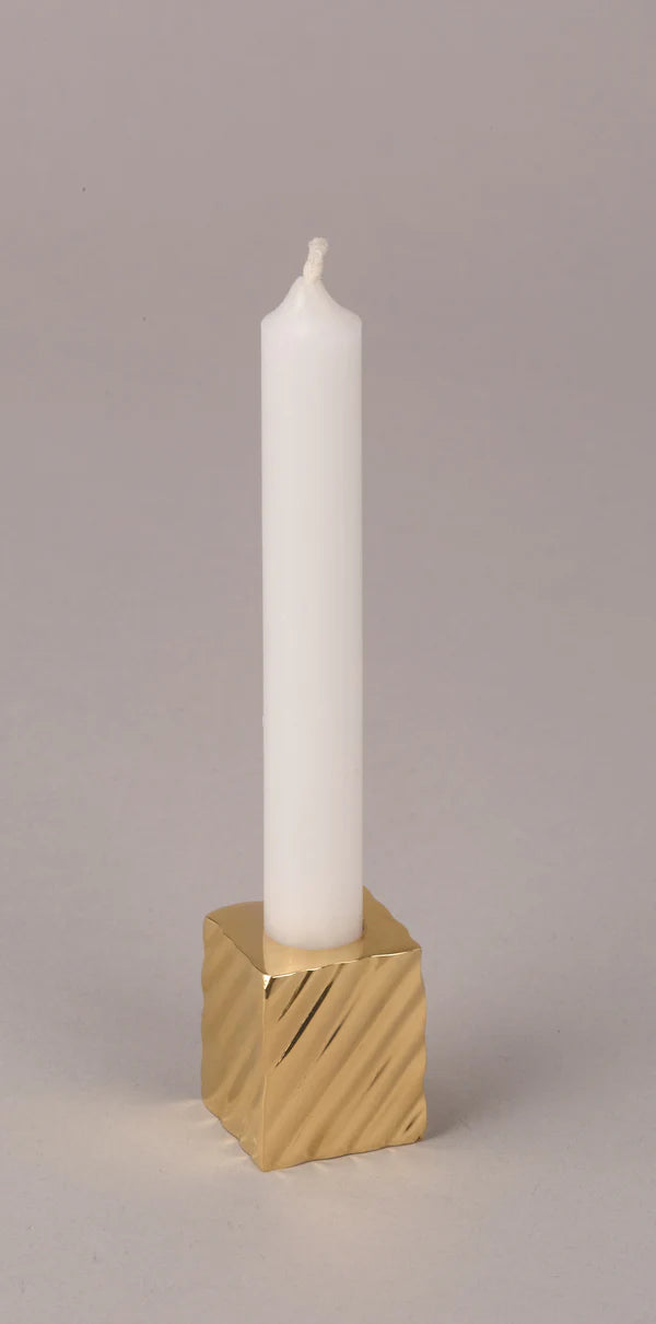 Brass Square Chime - Candle Holder