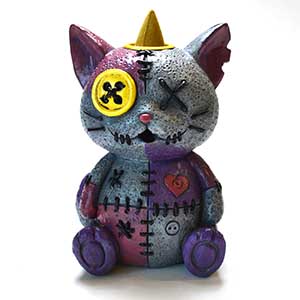 Backflow Burner - Voodoo Cat Doll (4.25"H)