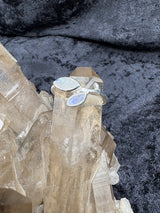 Rainbow Moonstone Sterling Silver Ring