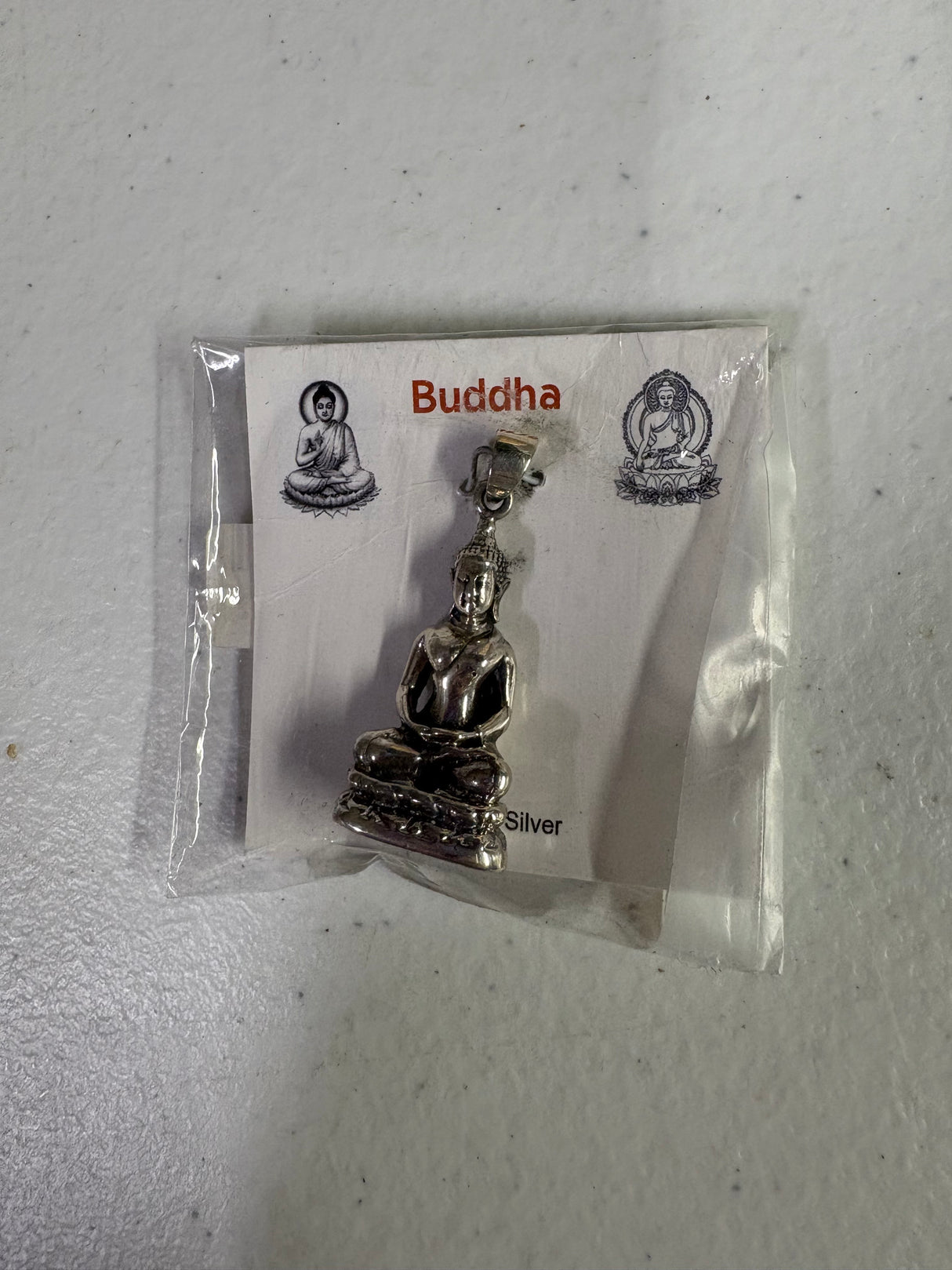 Sterling Silver Meditating Buddha - Pendant