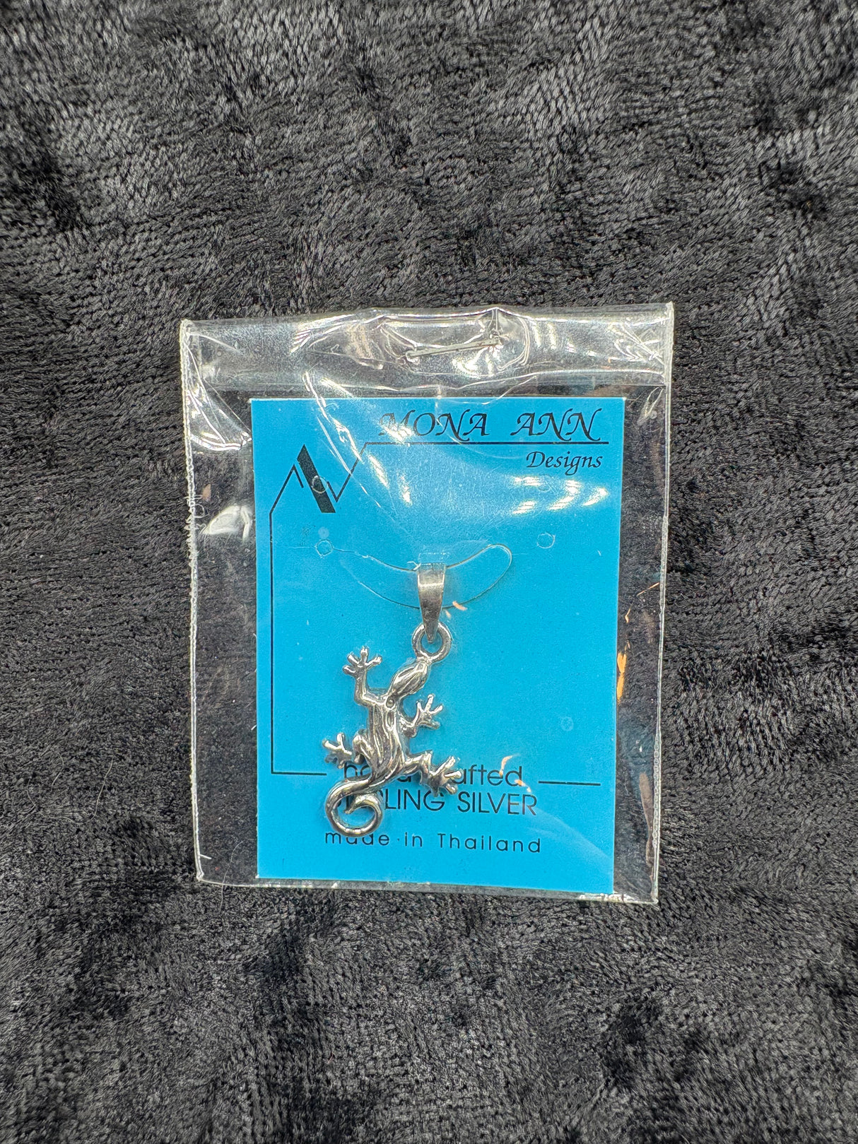 Sterling Gecko Pendant