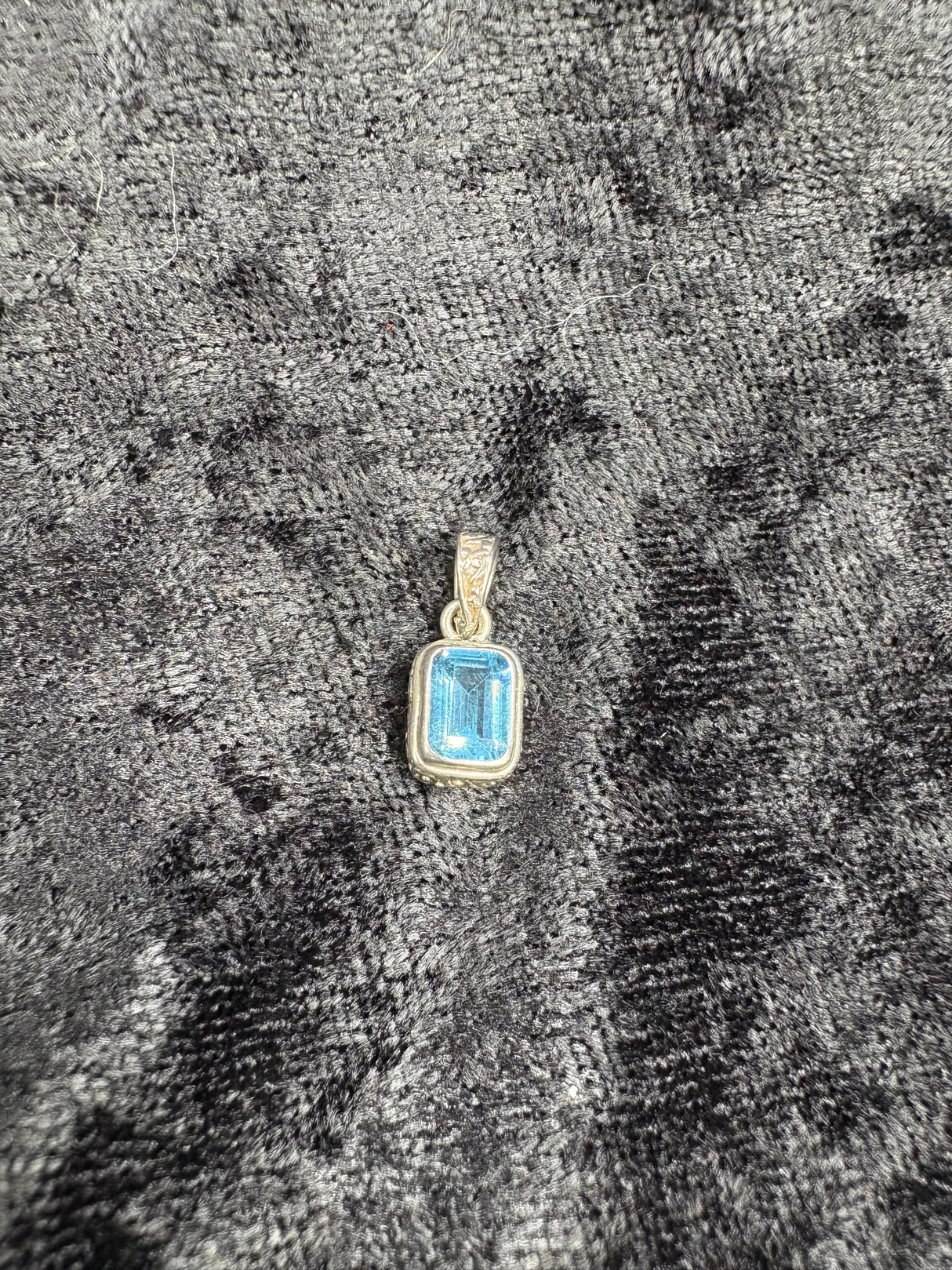 Sterling Silver Topaz Pendant