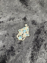 Sterling Silver Hamsa & Evil Eye Pendant