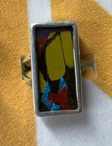 Mixed Butterfly Wing Ring - Size 6