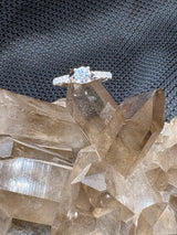 Moissanite Sterling Silver Ring