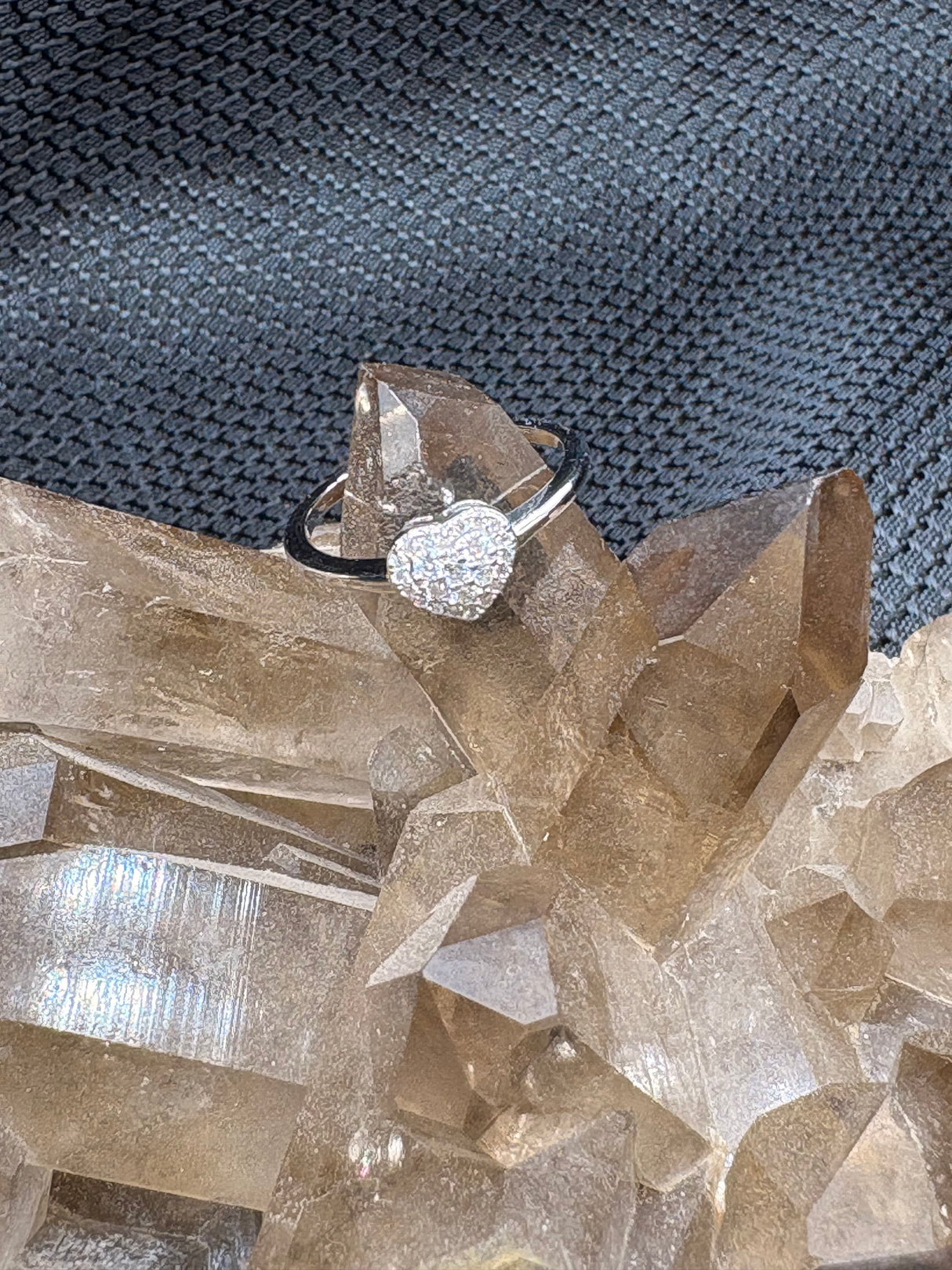 Moissanite Sterling Silver Ring