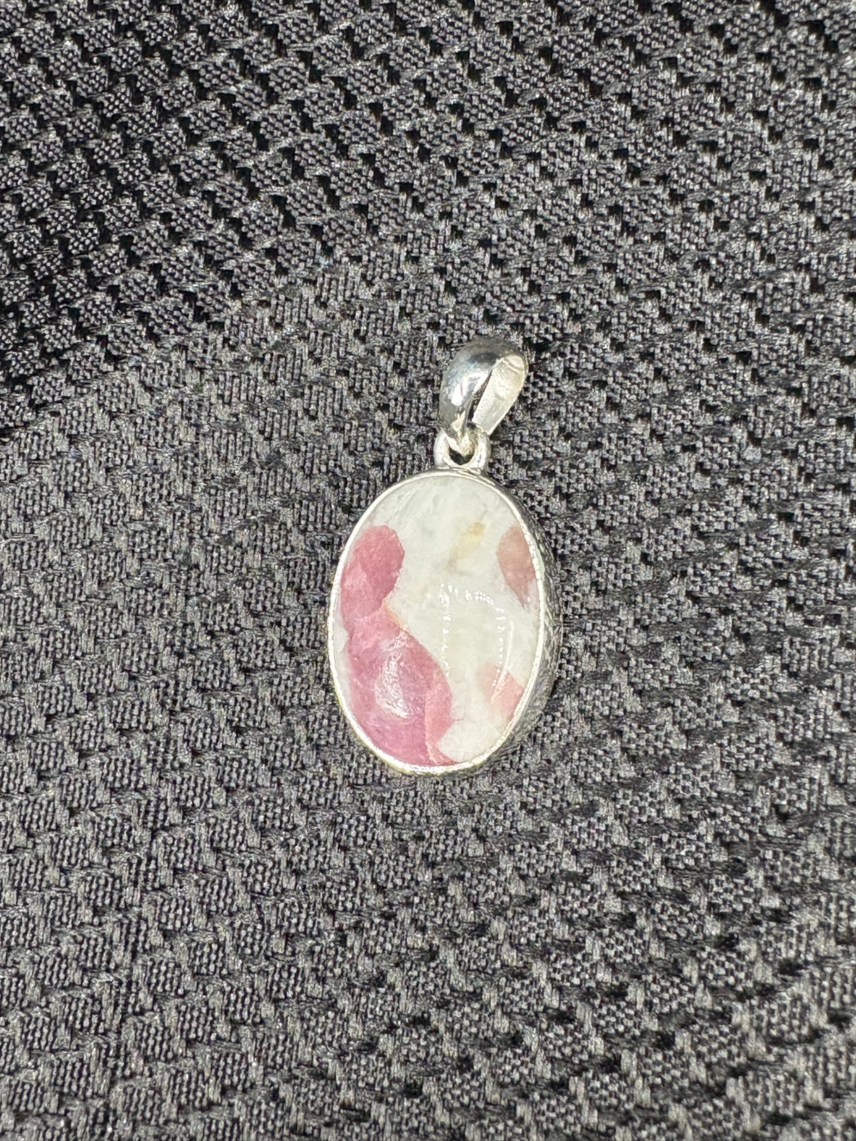Sterling Silver Pink Tourmaline Pendant