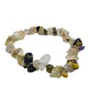 Rutilated Quartz Chip Bracelet