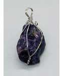 Amethyst Wire Wrapped - Necklace